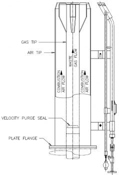 Air Assisted Smokeless Flares